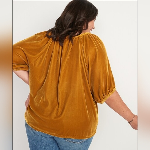Old Navy Velvet Blouse XL - Picture 2 of 6